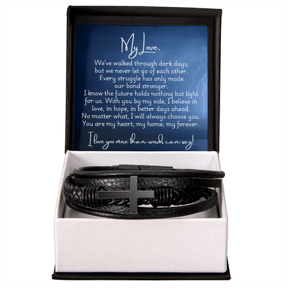 Men's Cross Bracelet - Strong