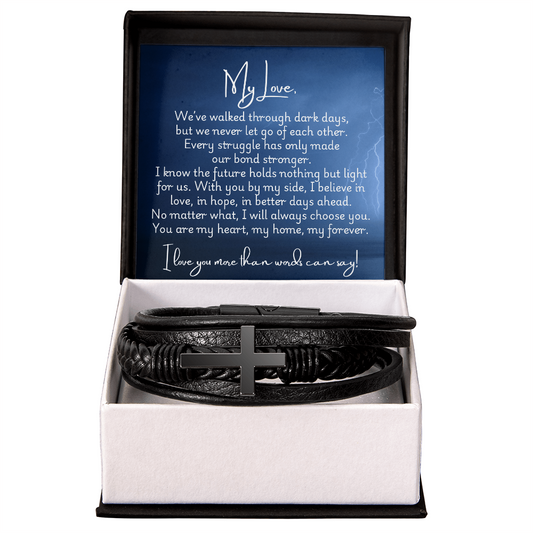Men's Cross Bracelet - Strong