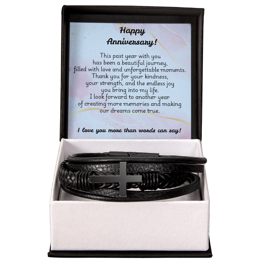 Men's Cross Bracelet - Anniversary 1