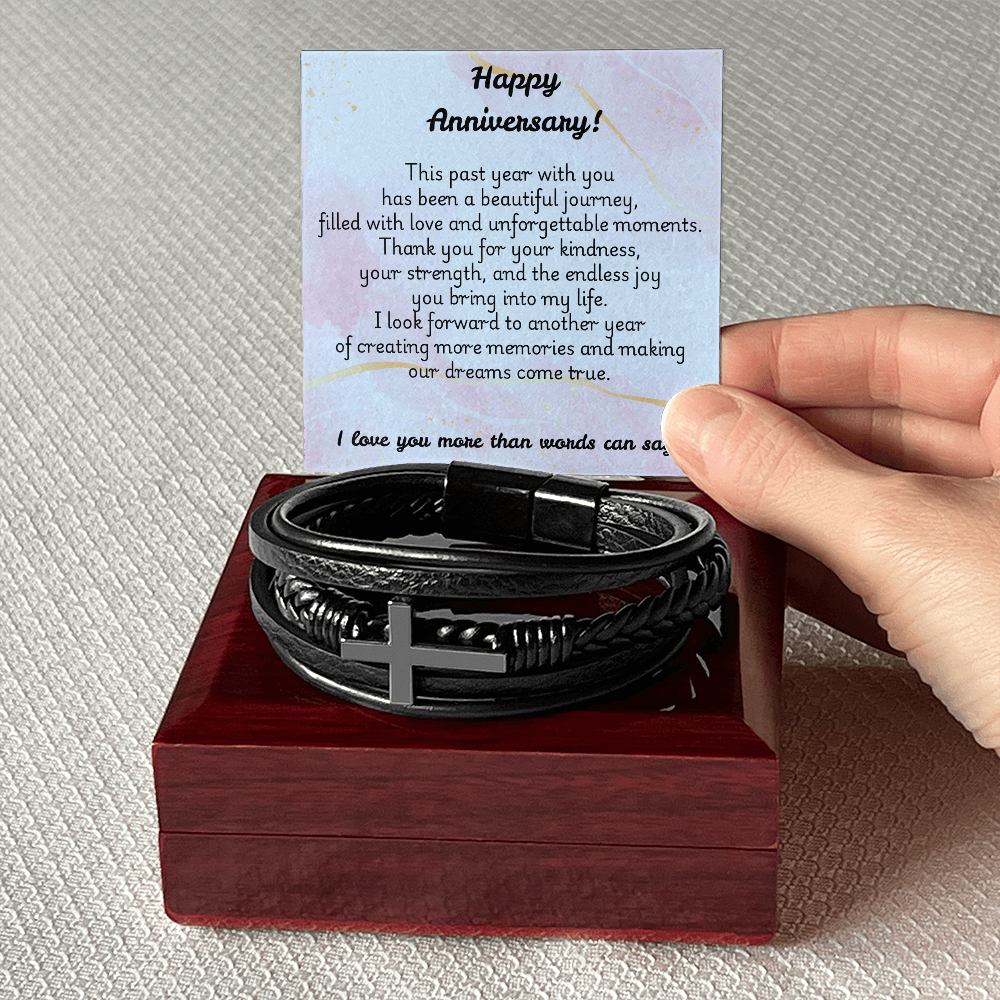 Men's Cross Bracelet - Anniversary 1