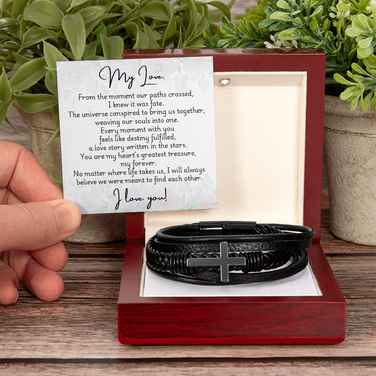 Men's Cross Bracelet - Fate