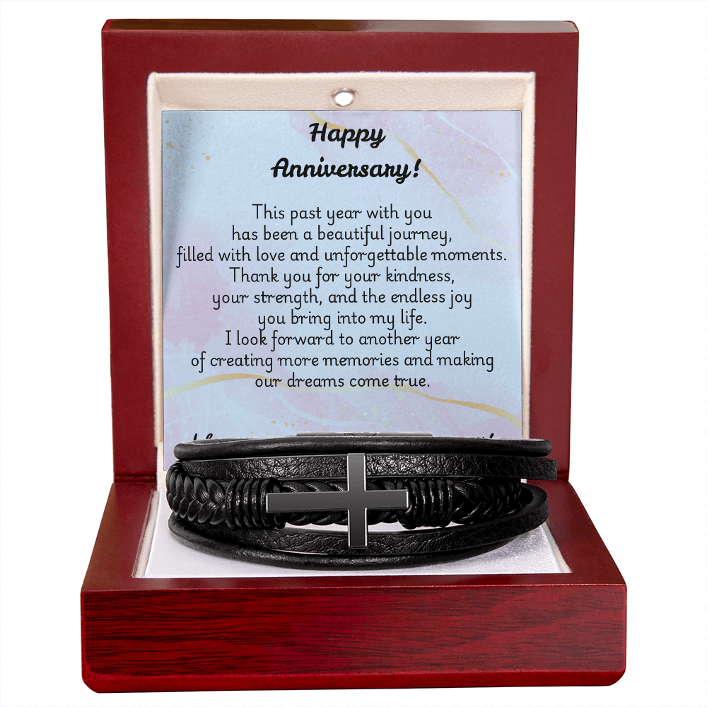 Men's Cross Bracelet - Anniversary 1