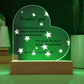 Acrylic Heart - Proud of you - good grades