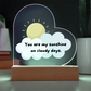 Acrylic Heart - You are my sunshine