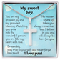 Artisan Cross Necklace - Heart 1
